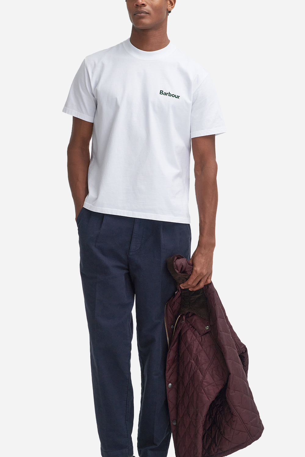 Barbour Bowery OS Graphic T-Shirt (White)