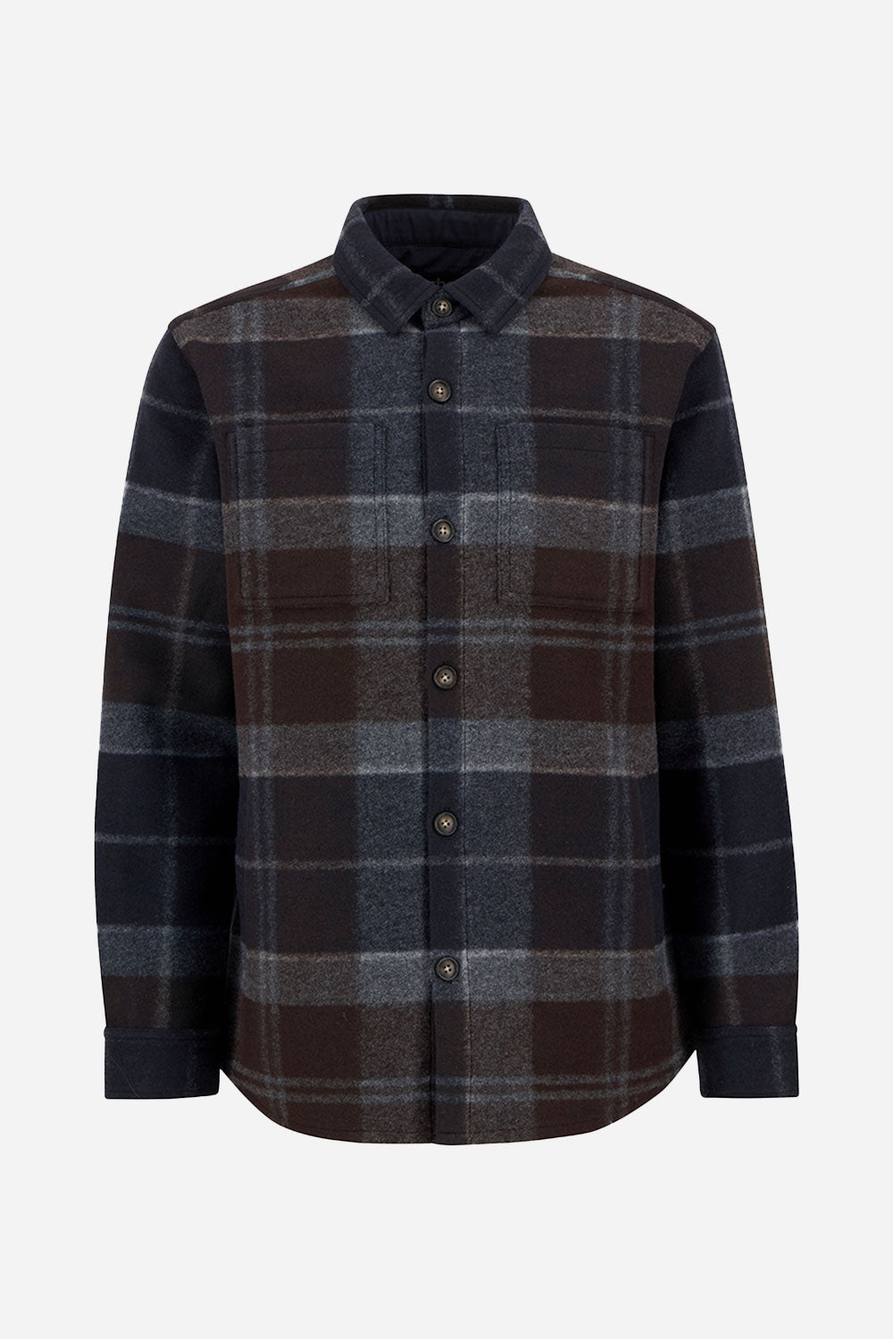 Barbour Chapter Tailored Check Overshirt (Midnight Oak Tartan)