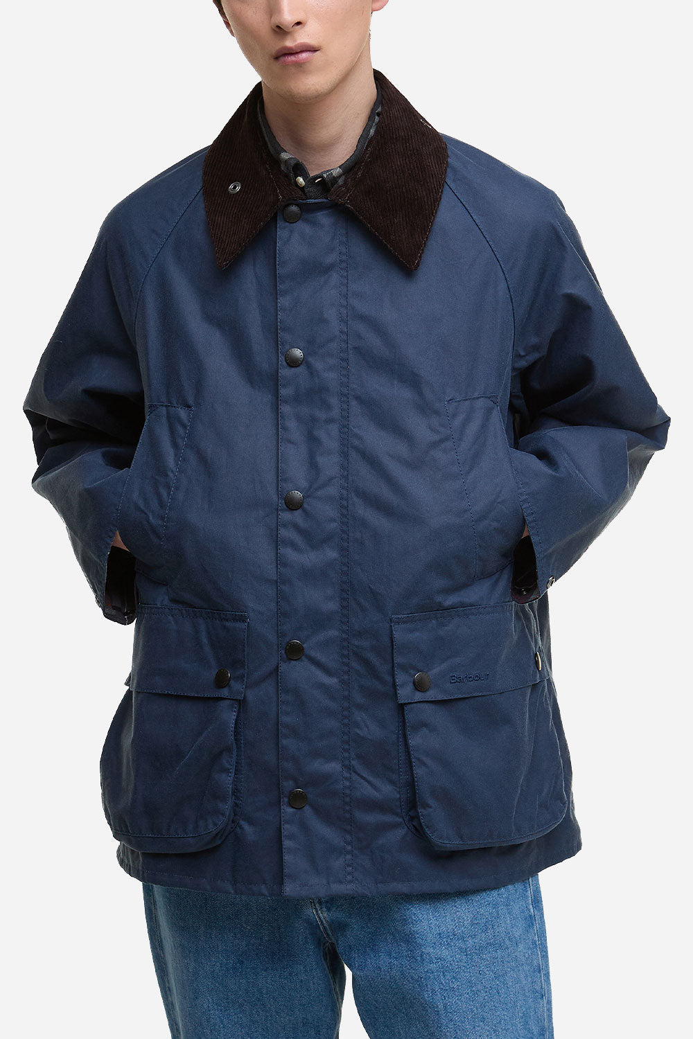 Barbour Os Bedale Wax Jacket (vasket kobolt)