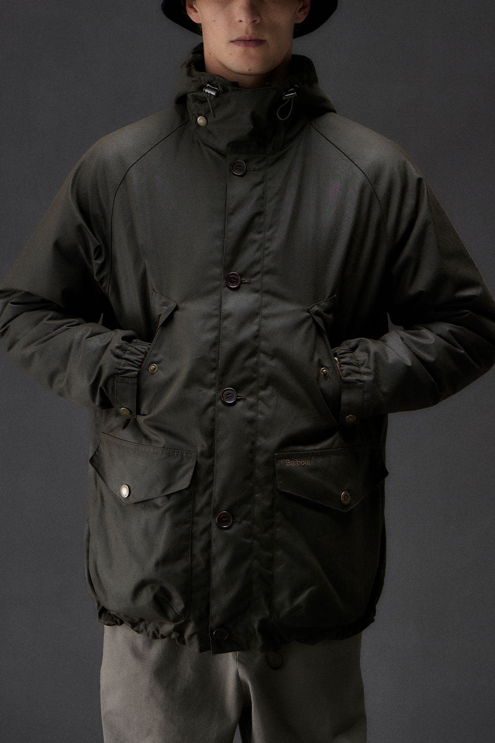 Barbour genudviklet Endurance Mountain Wax Parka (Olive)