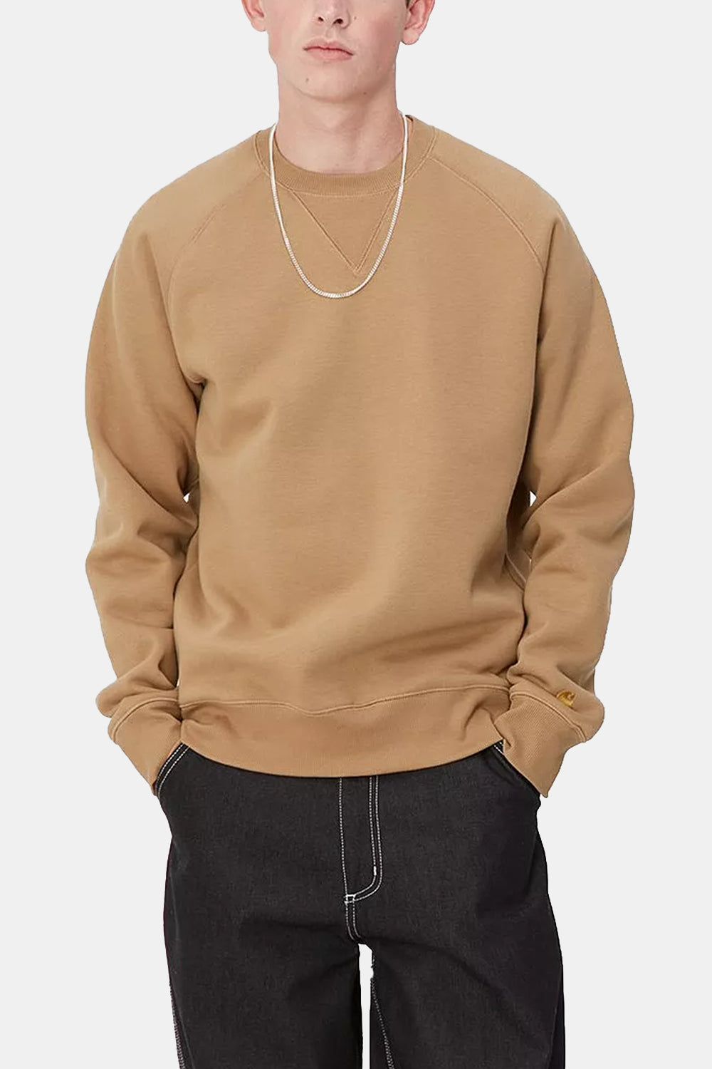 Carhartt WIP Chase Heavy Sweatshirt (Jordnød/Guld)