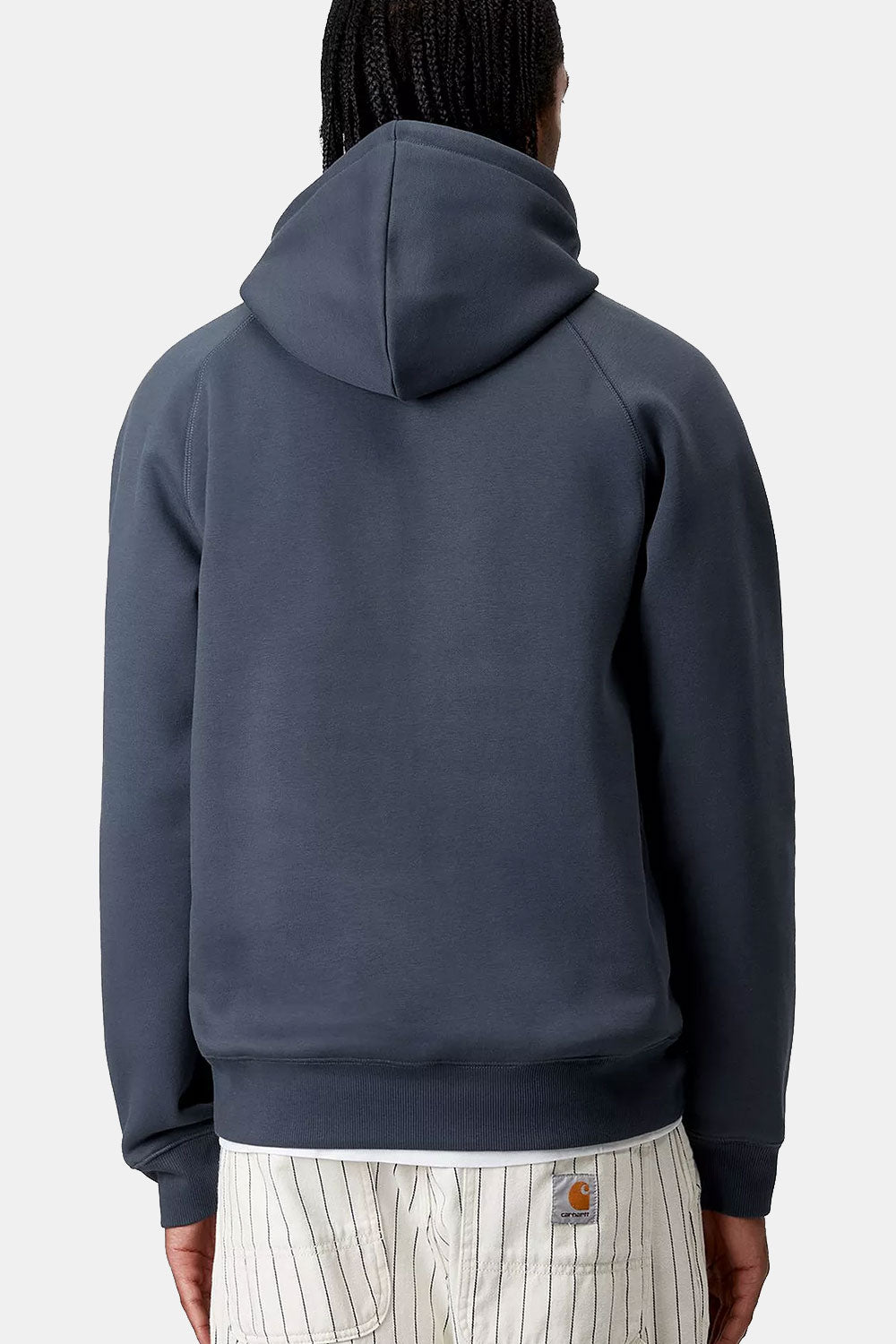 Carhartt Wip Hooded Chase Sweat (Dusky Blue/Gold)