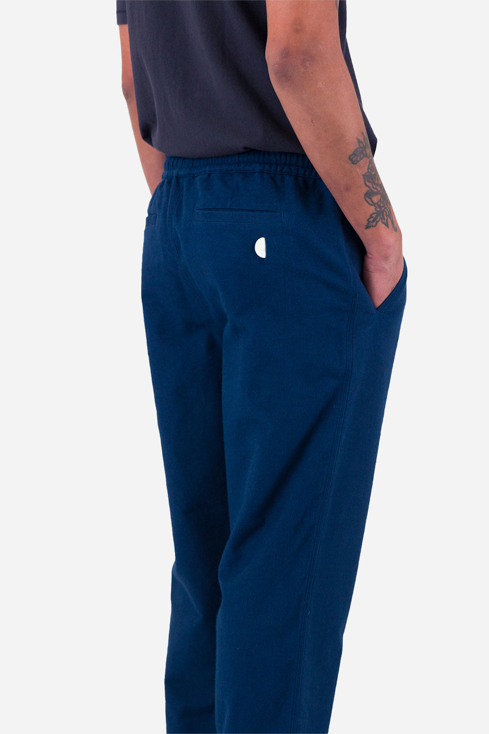 Folk Drawcord Assembly Pant (Ink Blue Moleskin)