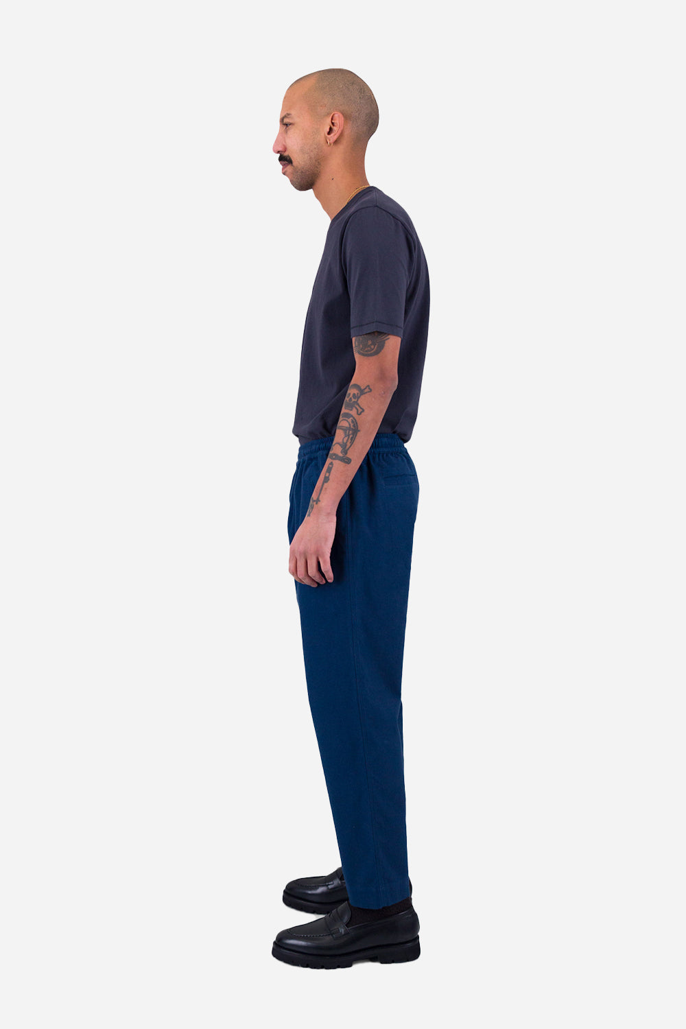 Folk Drawcord Assembly Pant (Ink Blue Moleskin)