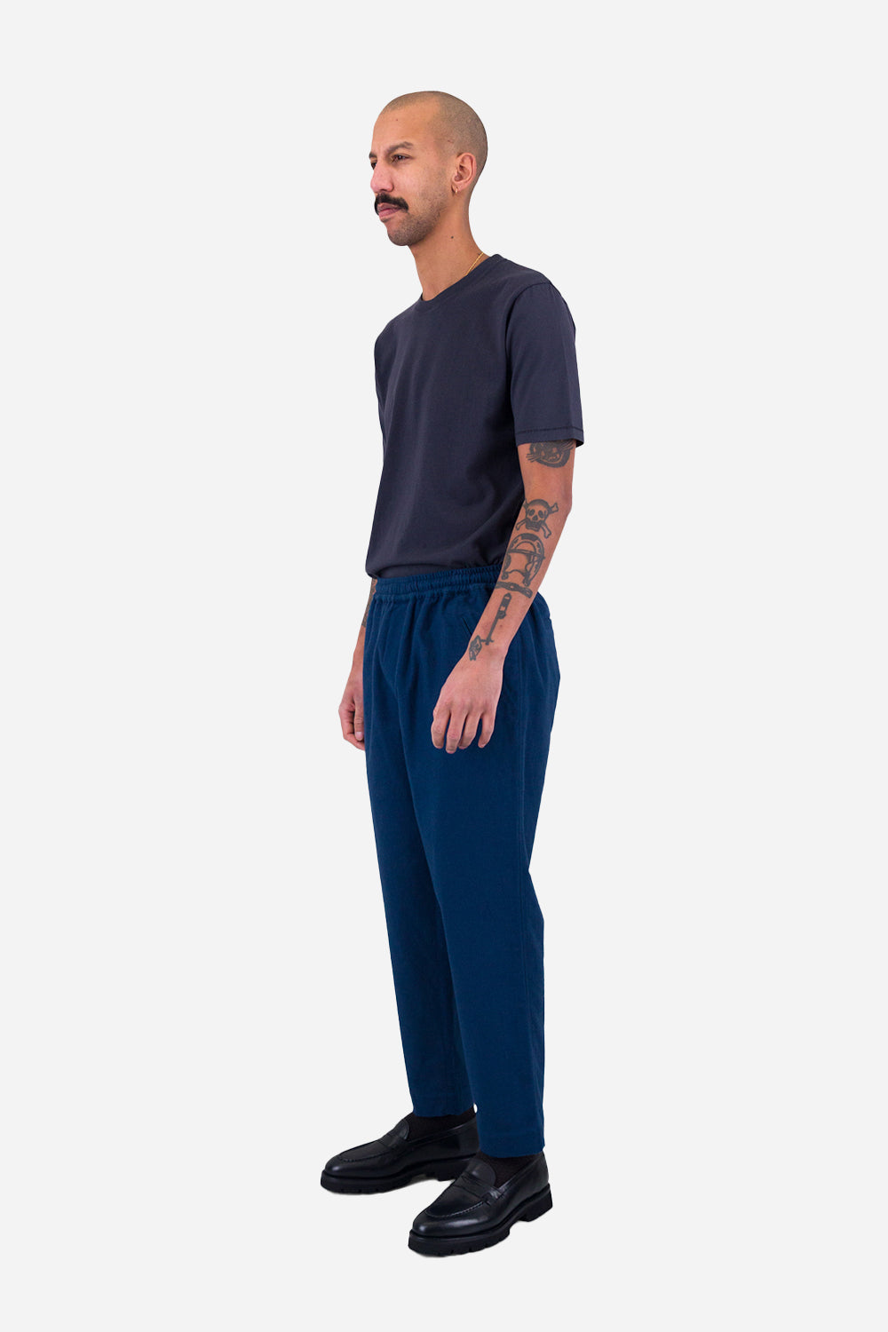 Folk Drawcord Assembly Pant (Ink Blue Moleskin)