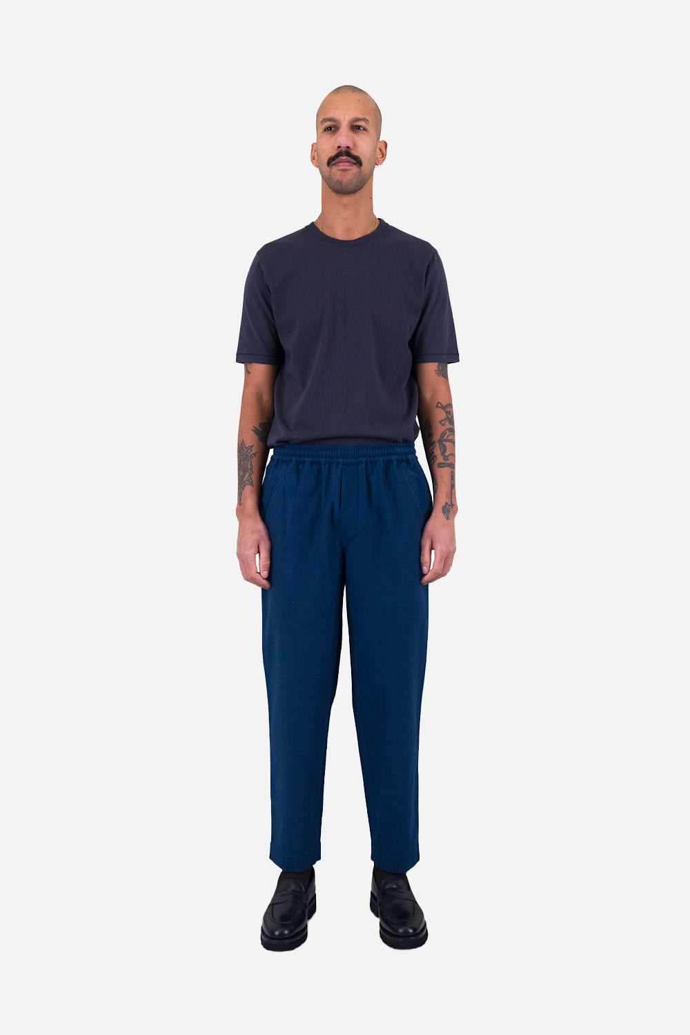 Folk Drawcord Assembly Pant (Ink Blue Moleskin)