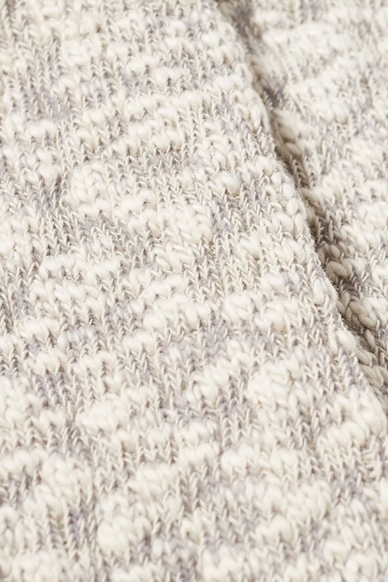 Anonymous Ism Light Comfy Slub Crew Socks (Light Grey) | Socks