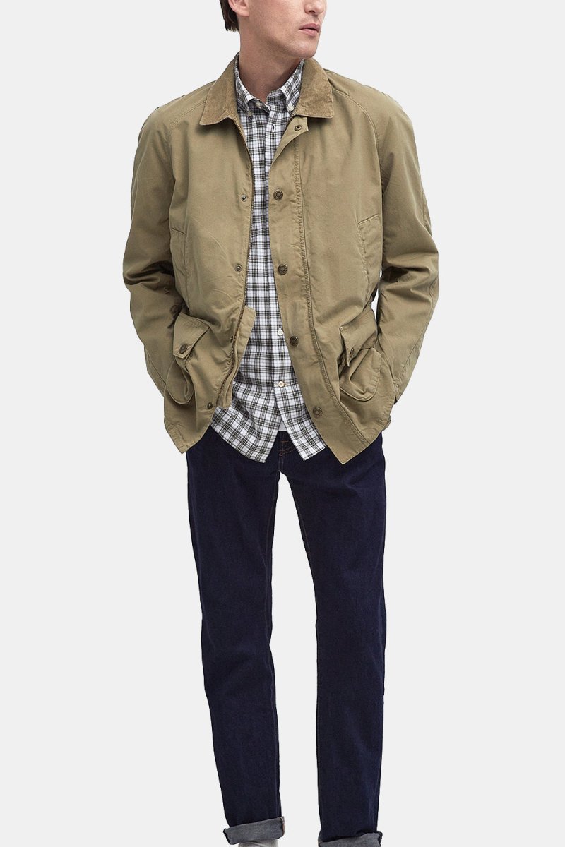 Barbour Ashby afslappet sommerjakke (bleget oliven)