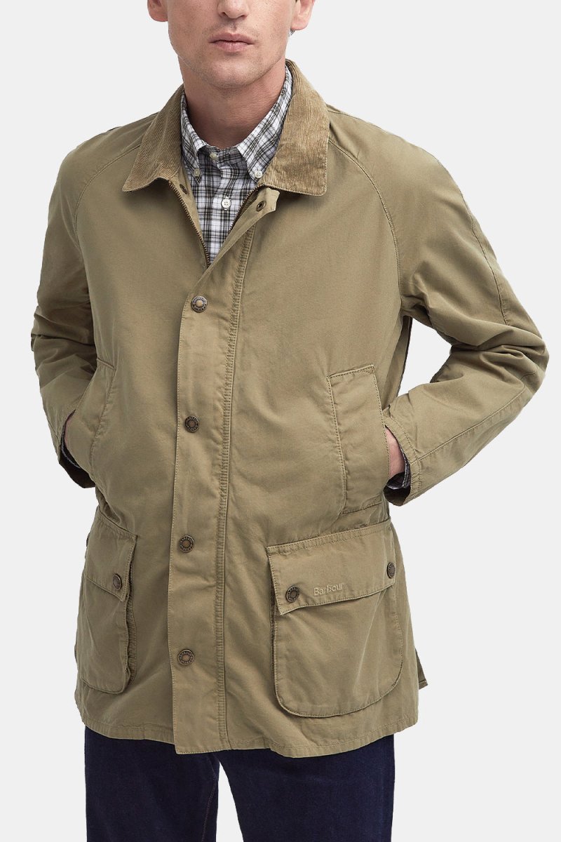 Barbour Ashby afslappet sommerjakke (bleget oliven)