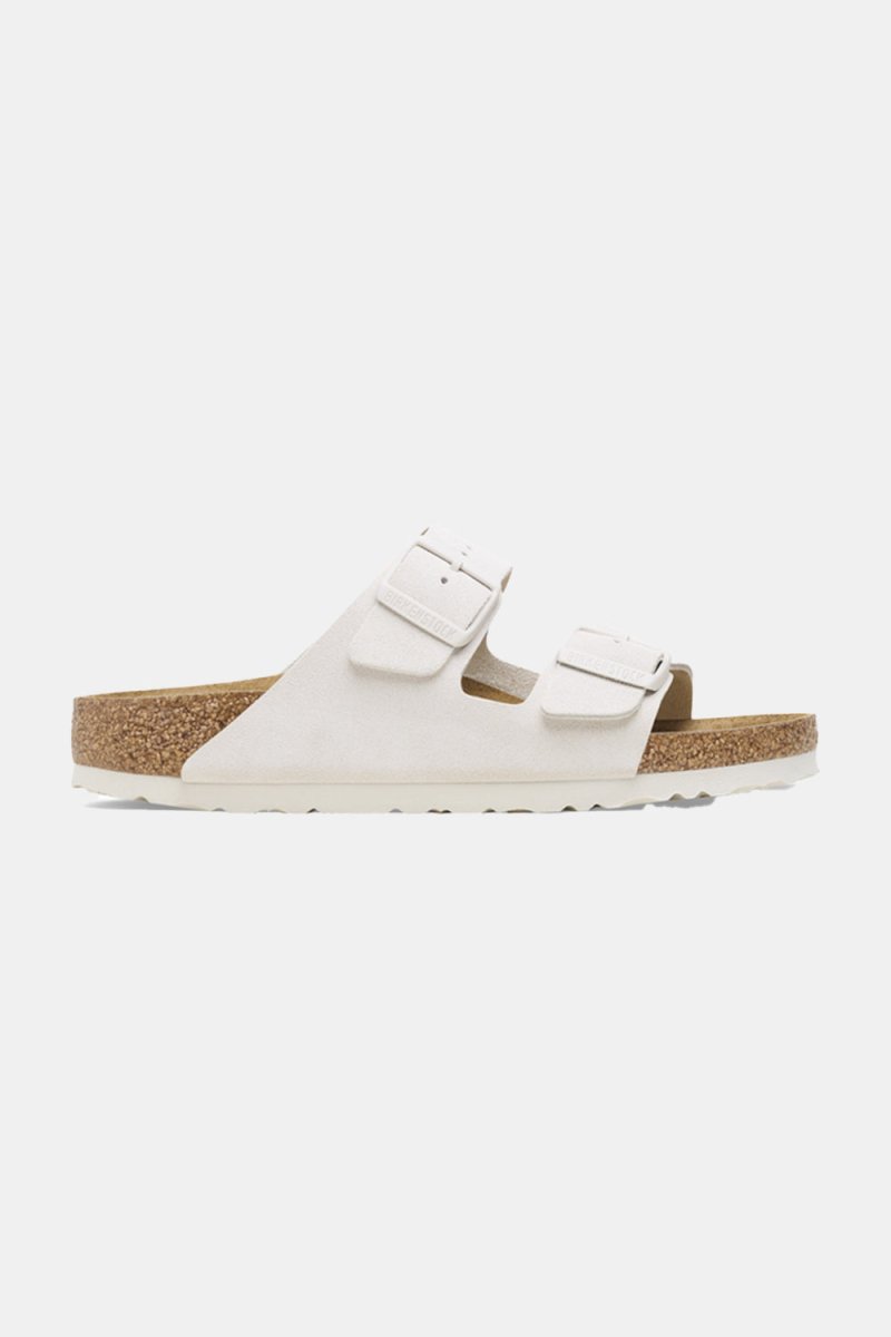 Birkenstock Arizona Suede Leather (Antique White) | Sandals