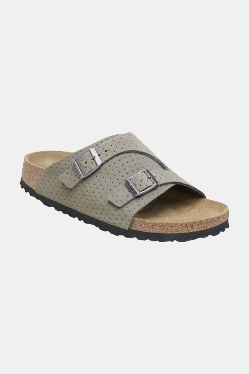Birkenstock Zürich BS Suede Embossed (Emboss Dots Stone Coin) | Sandals