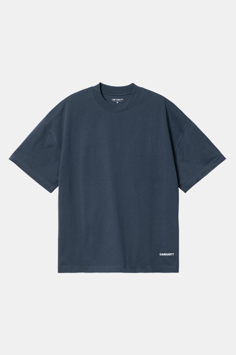 Carhartt Short Sleeve Script T-Shirt (Blue/White) | T-Shirts