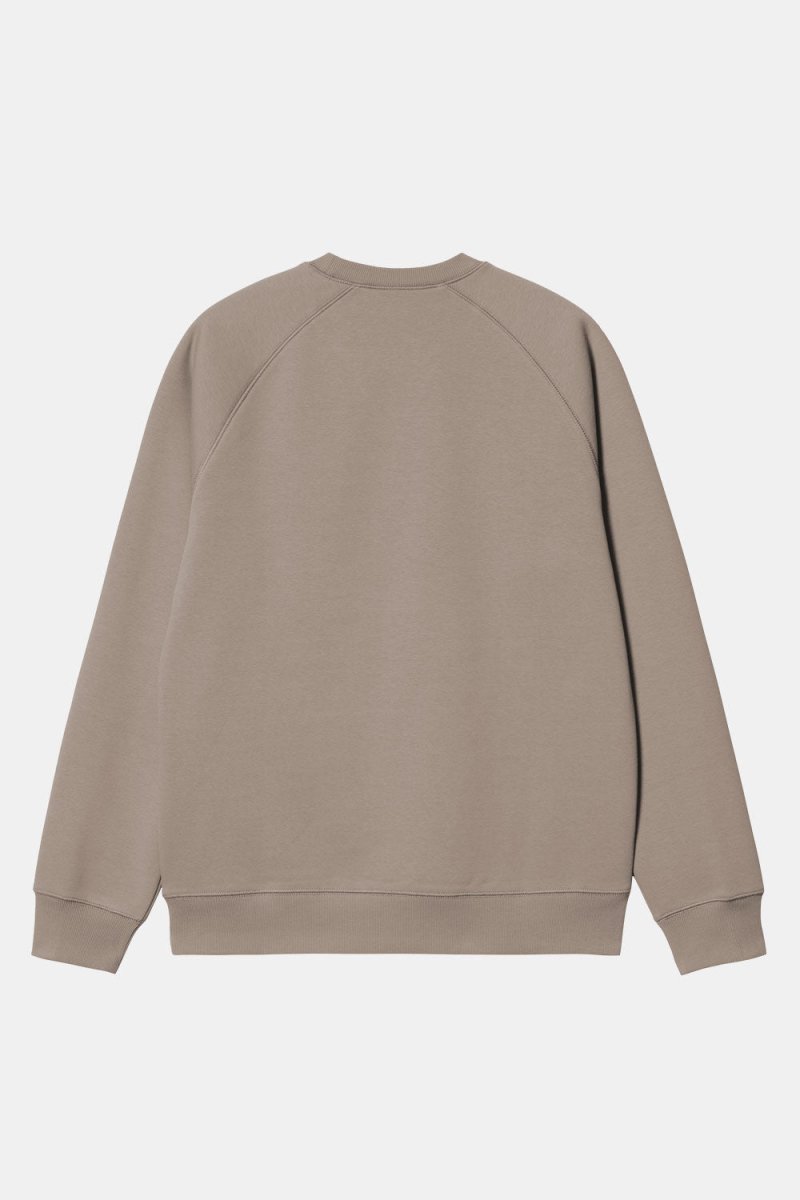 Carhartt WIP Chase Sweatshirt (Dusky Beige/Gold) | Sweaters
