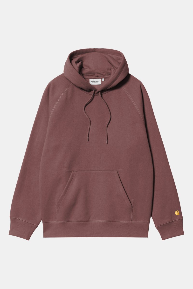 Carhartt WIP Hooded Chase Sweat (Dusky Pink/Gold) | Sweaters