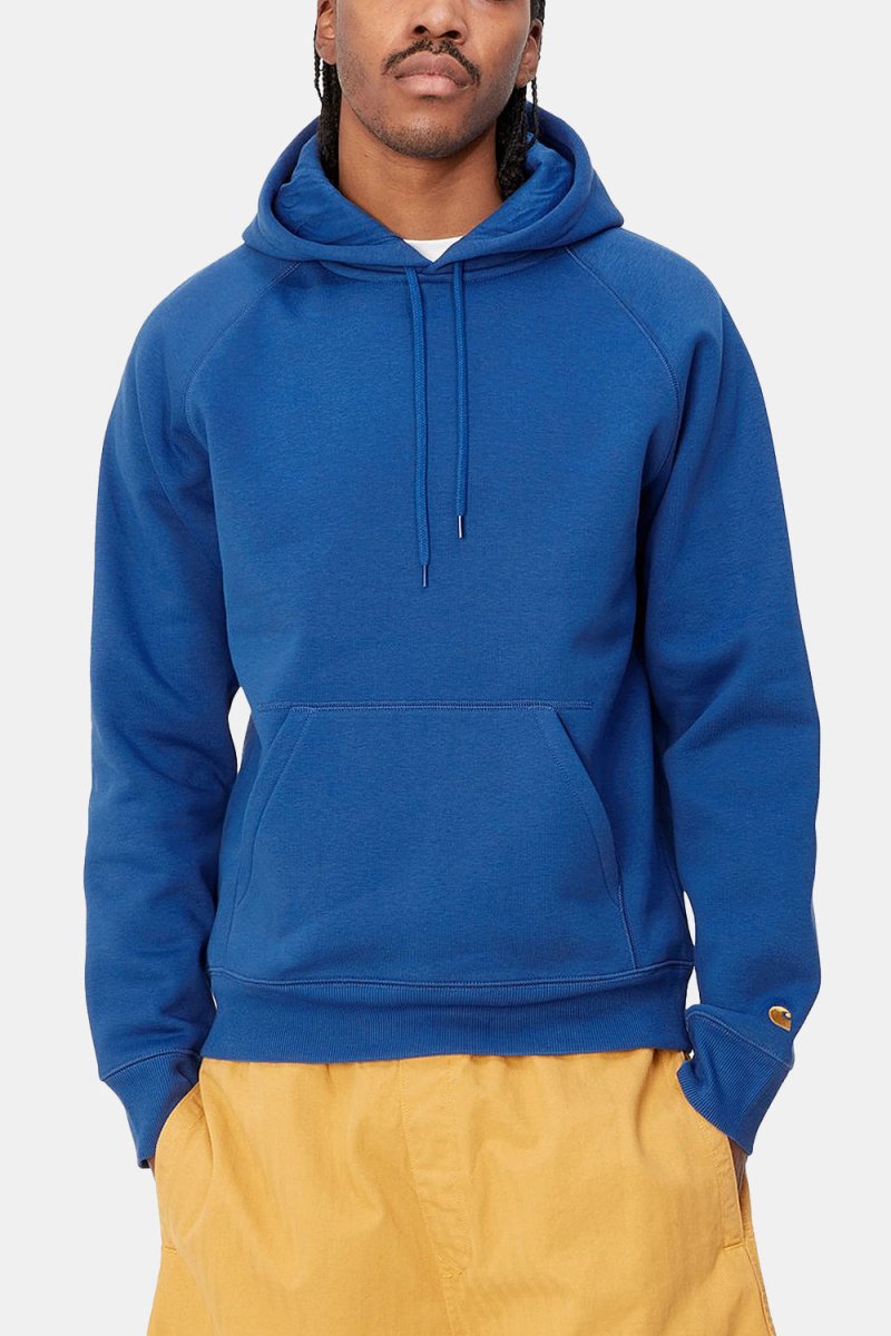 Carhartt WIP Hooded Chase Sweatshirt (Acapulco/Gold) | Sweaters