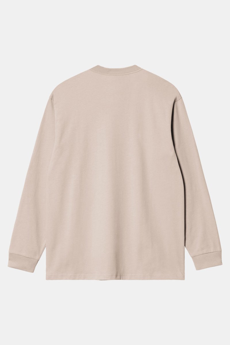 Carhartt WIP Long Sleeve Chase T-Shirt (Dusky Beige/Gold) | T-Shirts