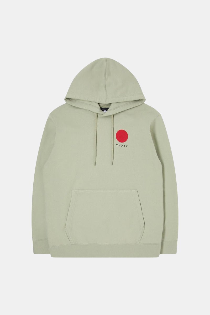 Edwin Japanese Sun Hooded Sweatshirt (Desert Sage) | Sweaters