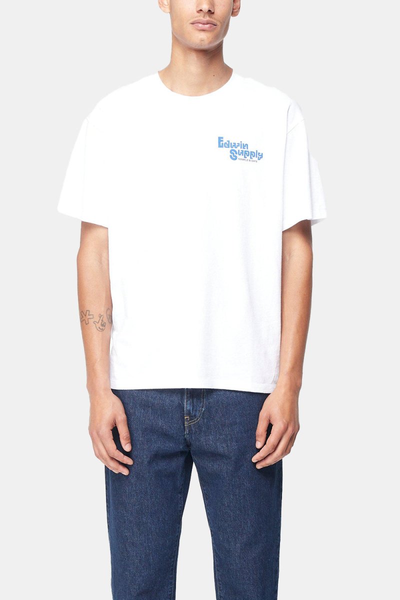 Edwin Temple's Gate T-Shirt (White Garment Wash) | T-Shirts