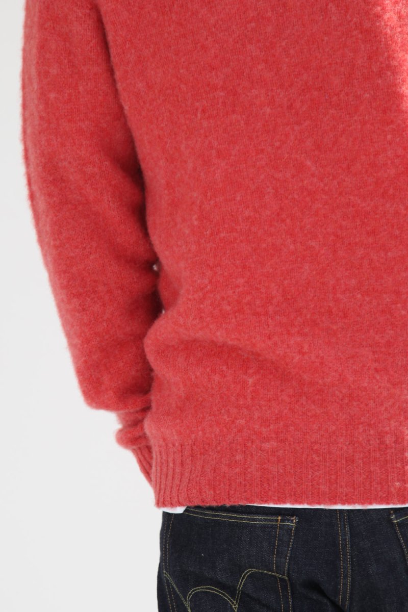 Half Dozen Super-Soft Double Brushed Crew Neck Knitted Jumper (Salmon) | Knitwear