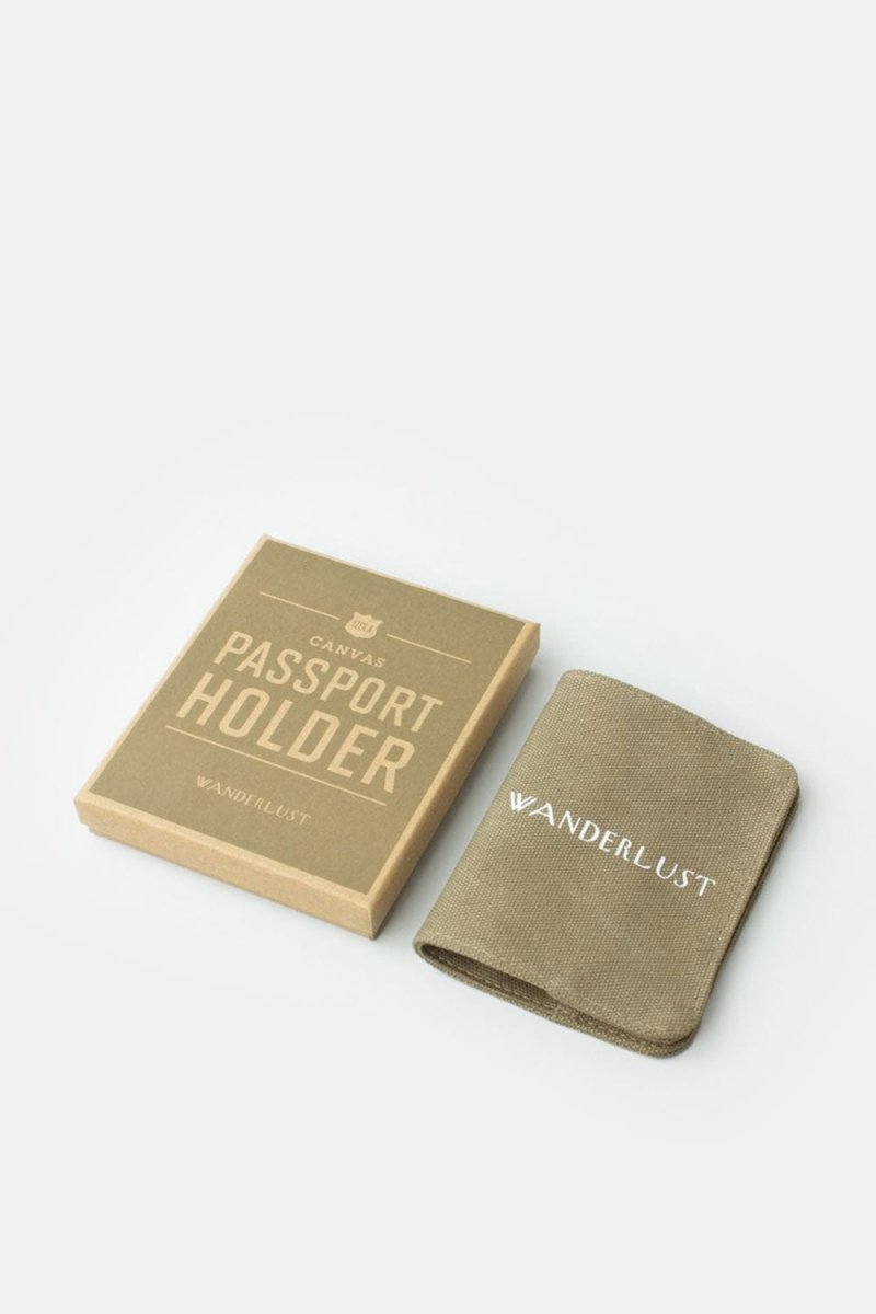Izola Wanderlust Passport Cover (Khaki) |