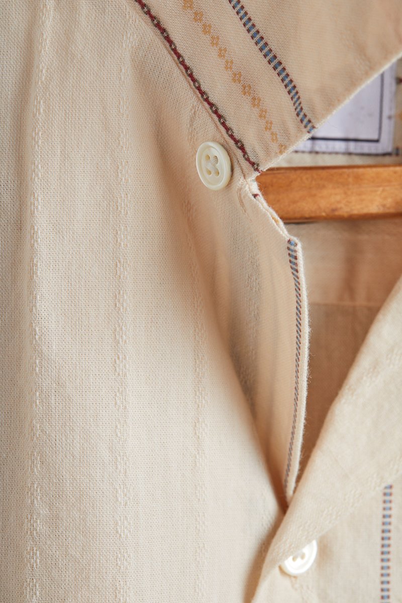 Portuguese Flannel Tapestry Shirt (Ecru) | Shirts