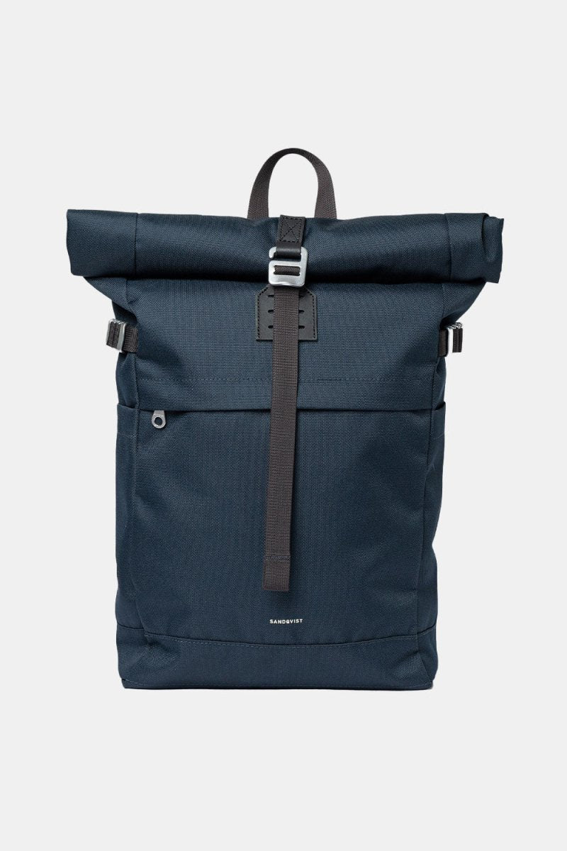 Sandqvist Icon Rolltop Backpack M (Navy/Black) | Bags