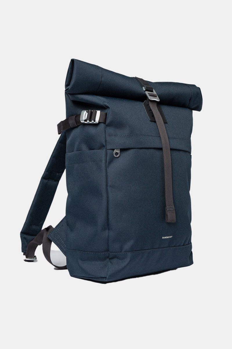 Sandqvist Icon Rolltop Backpack M (Navy/Black) | Bags