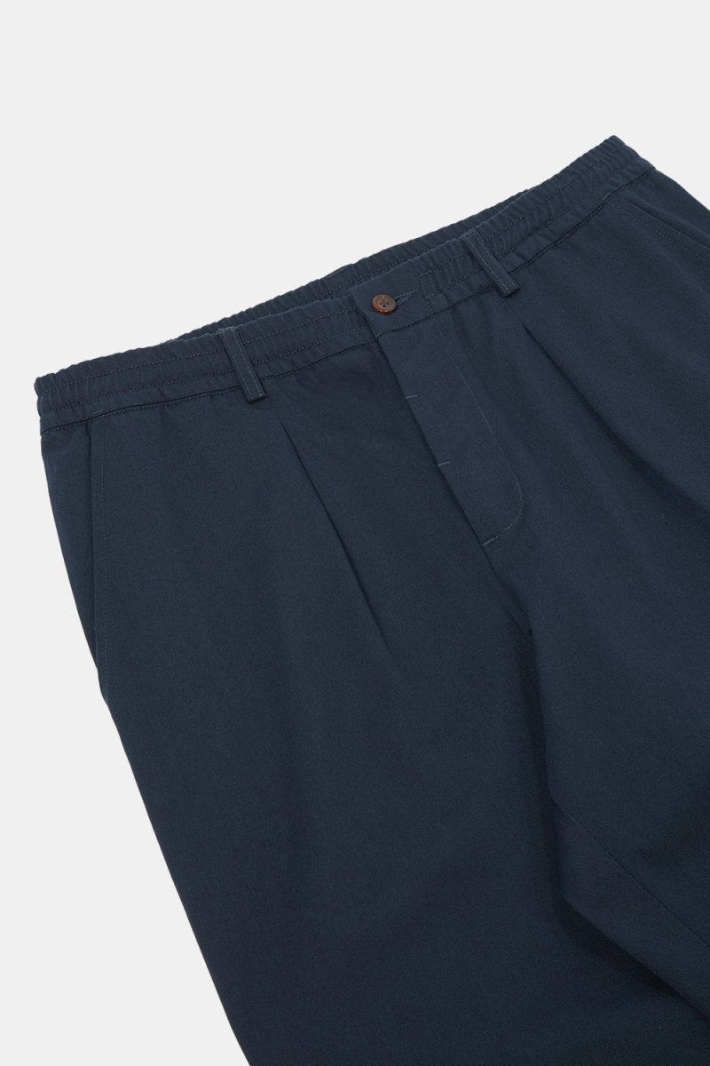 Universal Works Pleated Track Pant (Navy Twill) | Trousers