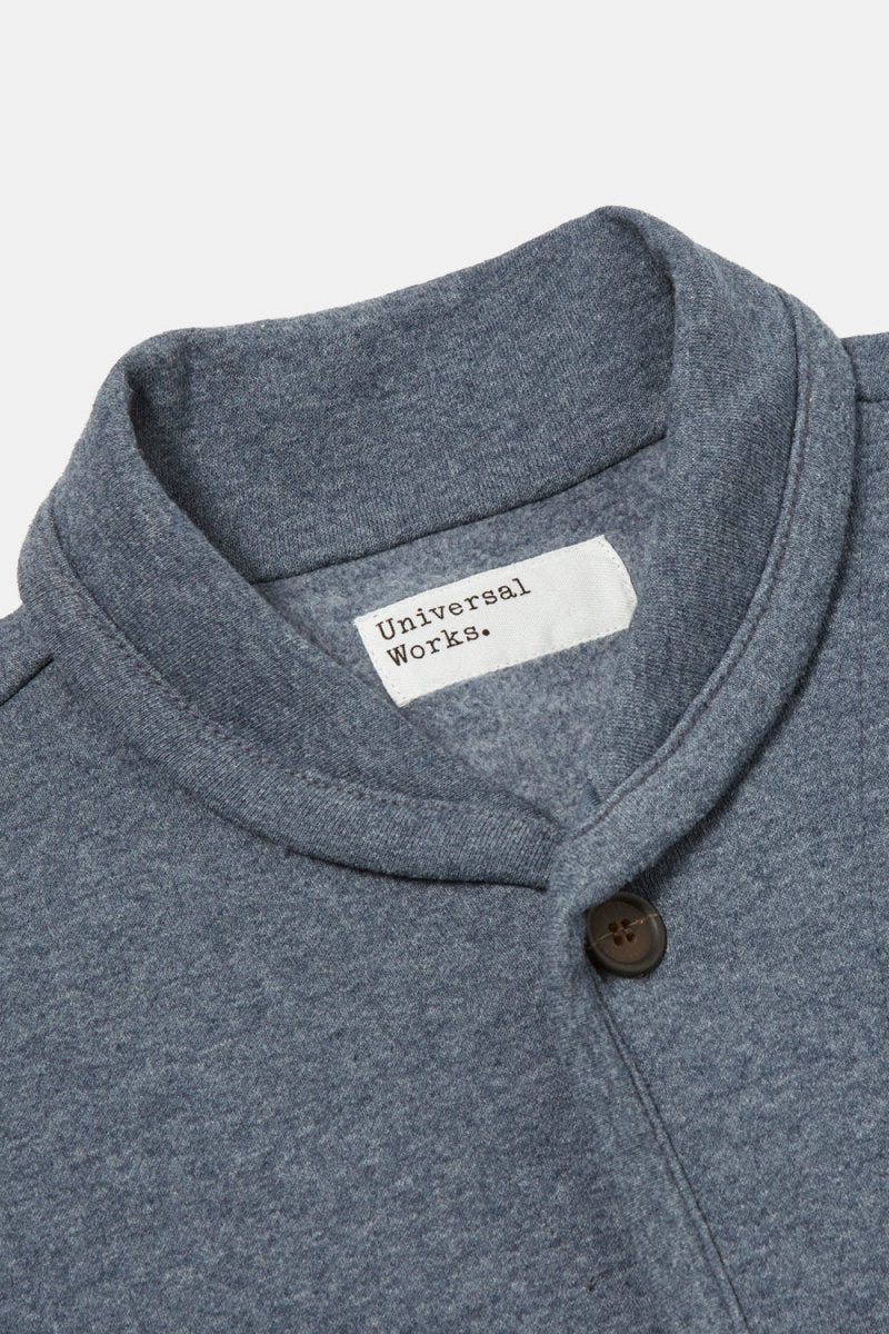 Universal Works Recycled Cotton Blend Jersey Lancaster Jacket (Navy) | Jackets