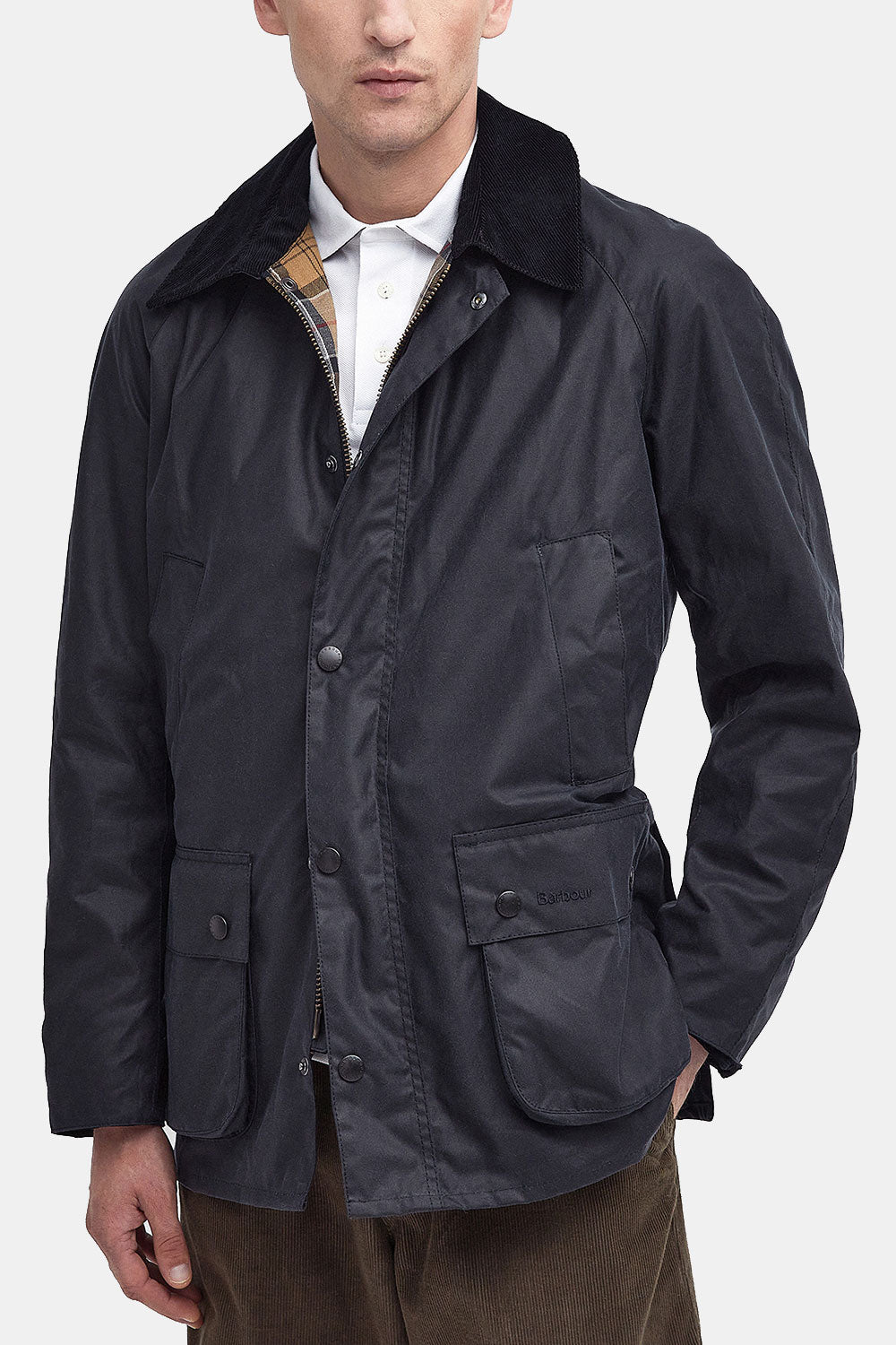 Barbour Ashby Waxed Jacket (Navy)