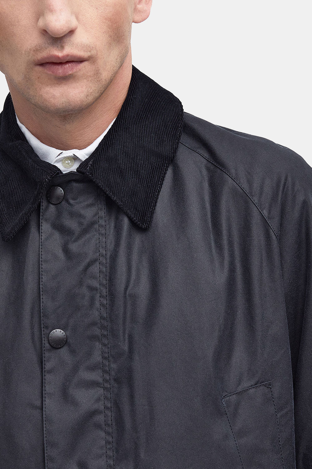 Barbour Ashby Waxed Jacket (Navy)