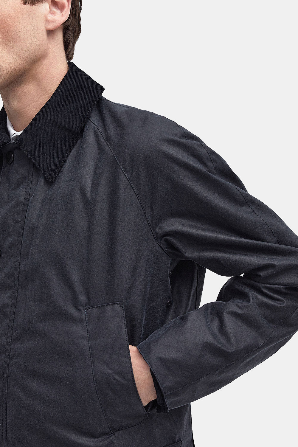 Barbour Ashby Waxed Jacket (Navy)