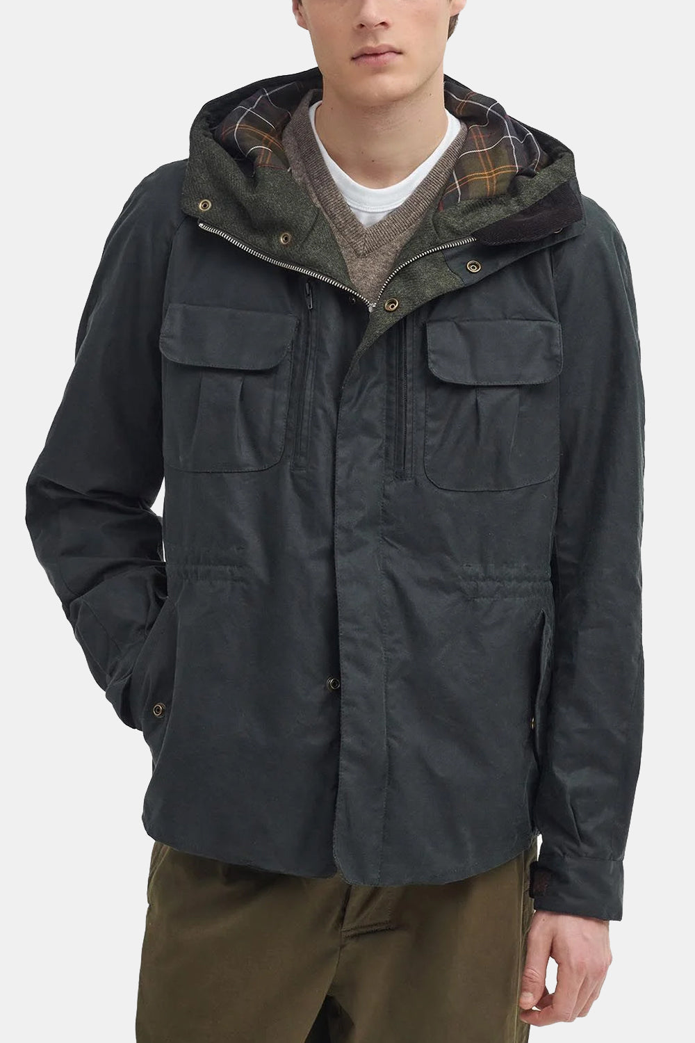 Barbour X til Ki til Bicycle Wax Jacket (SAGE)