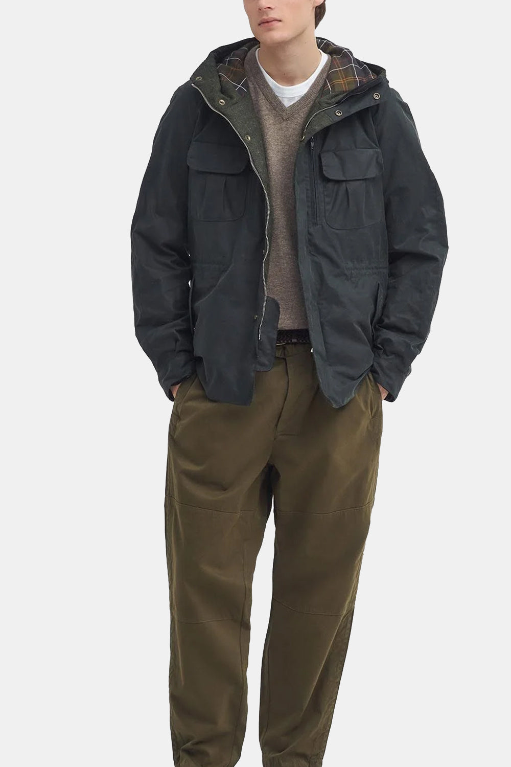 Barbour X til Ki til Bicycle Wax Jacket (SAGE)