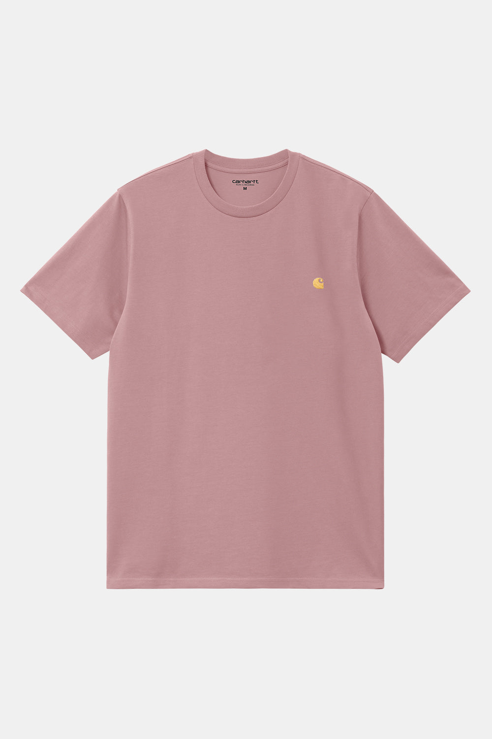 Carhartt WIP Short Sleeve Chase T-Shirt (Glassy Pink/Gold)
