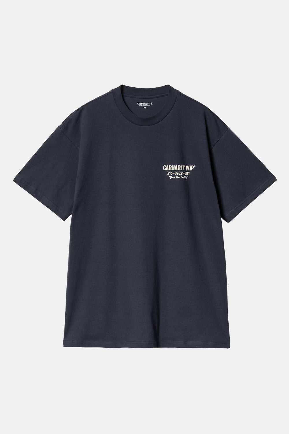 Carhartt WIP kortærmet Less Troubles T-shirt (blå/voks)