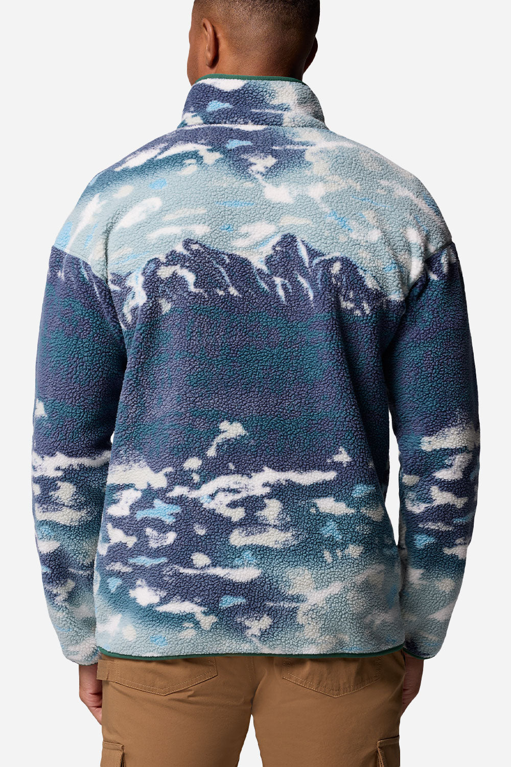 Columbia Helvetia™ II trykt Halv Snap Fleece (Crushed Blue Sisters)
