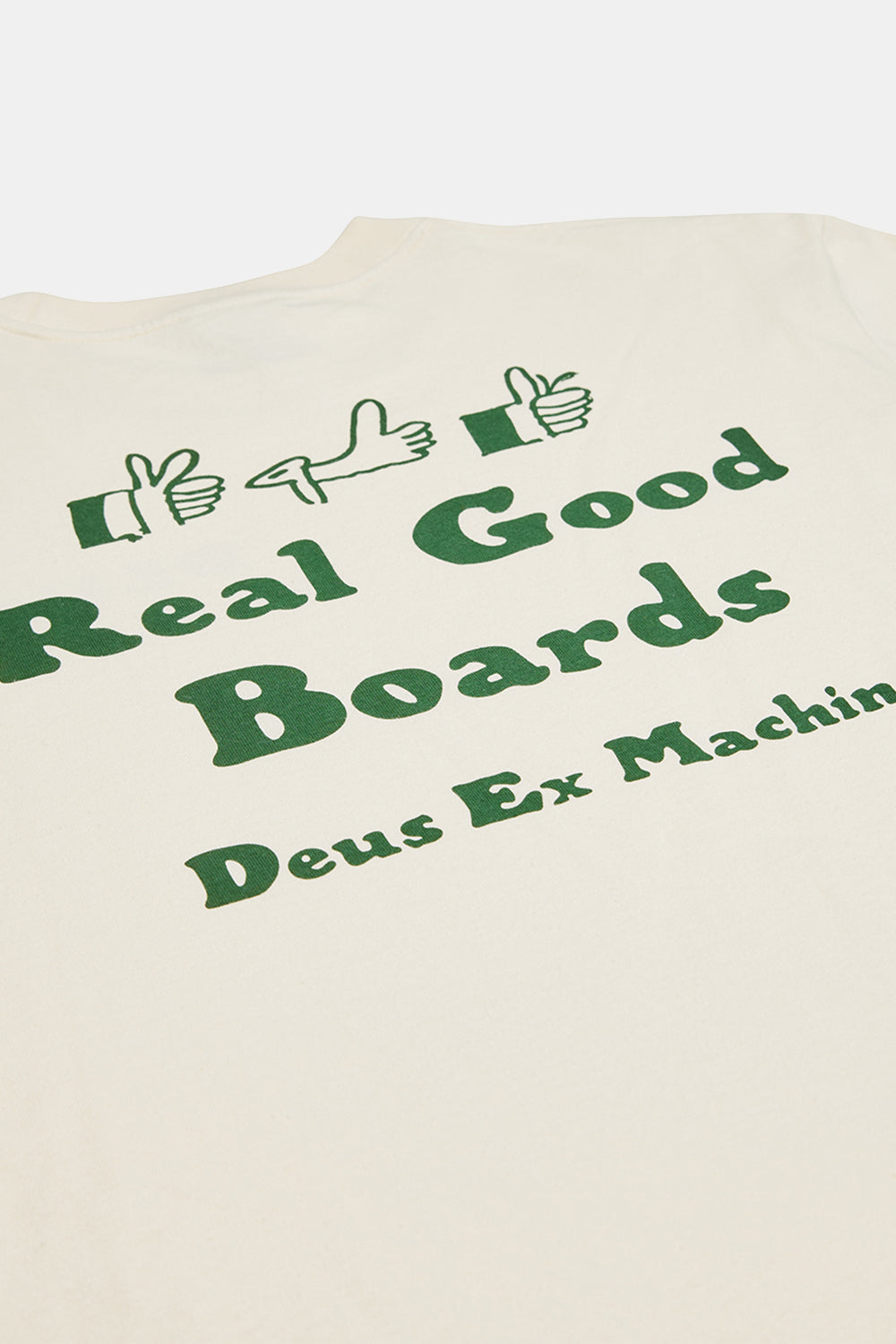 Deus Real Good Tee Recycled Cotton T-shirt (Dirty White)