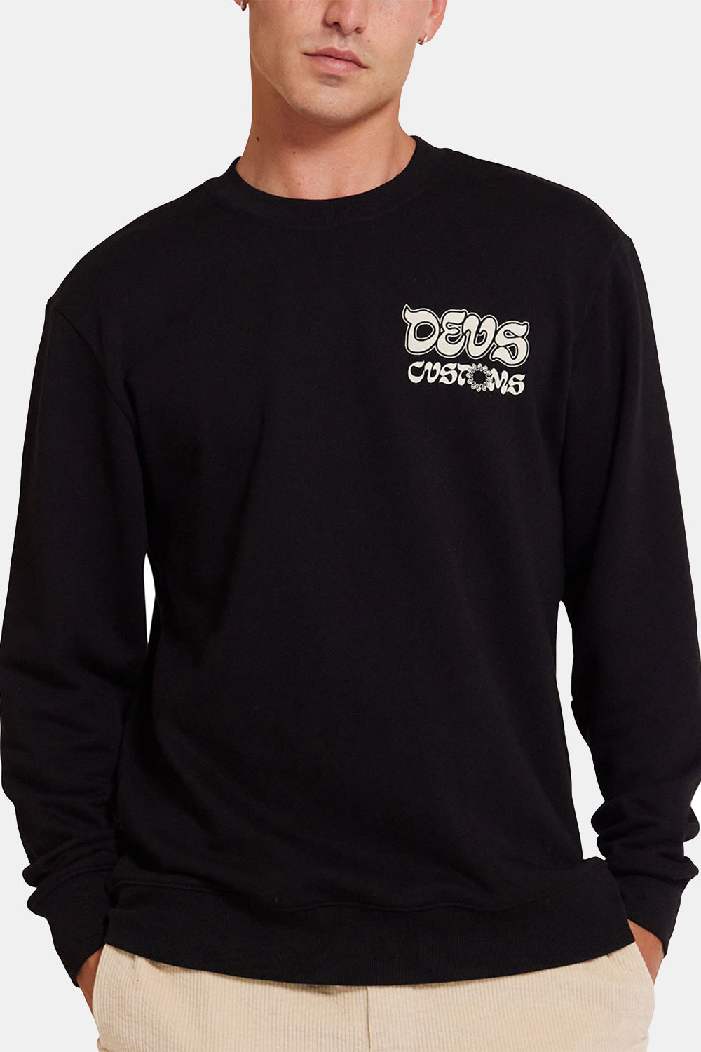 Deus Skylesvask besætningssweatshirt (Anthracite)