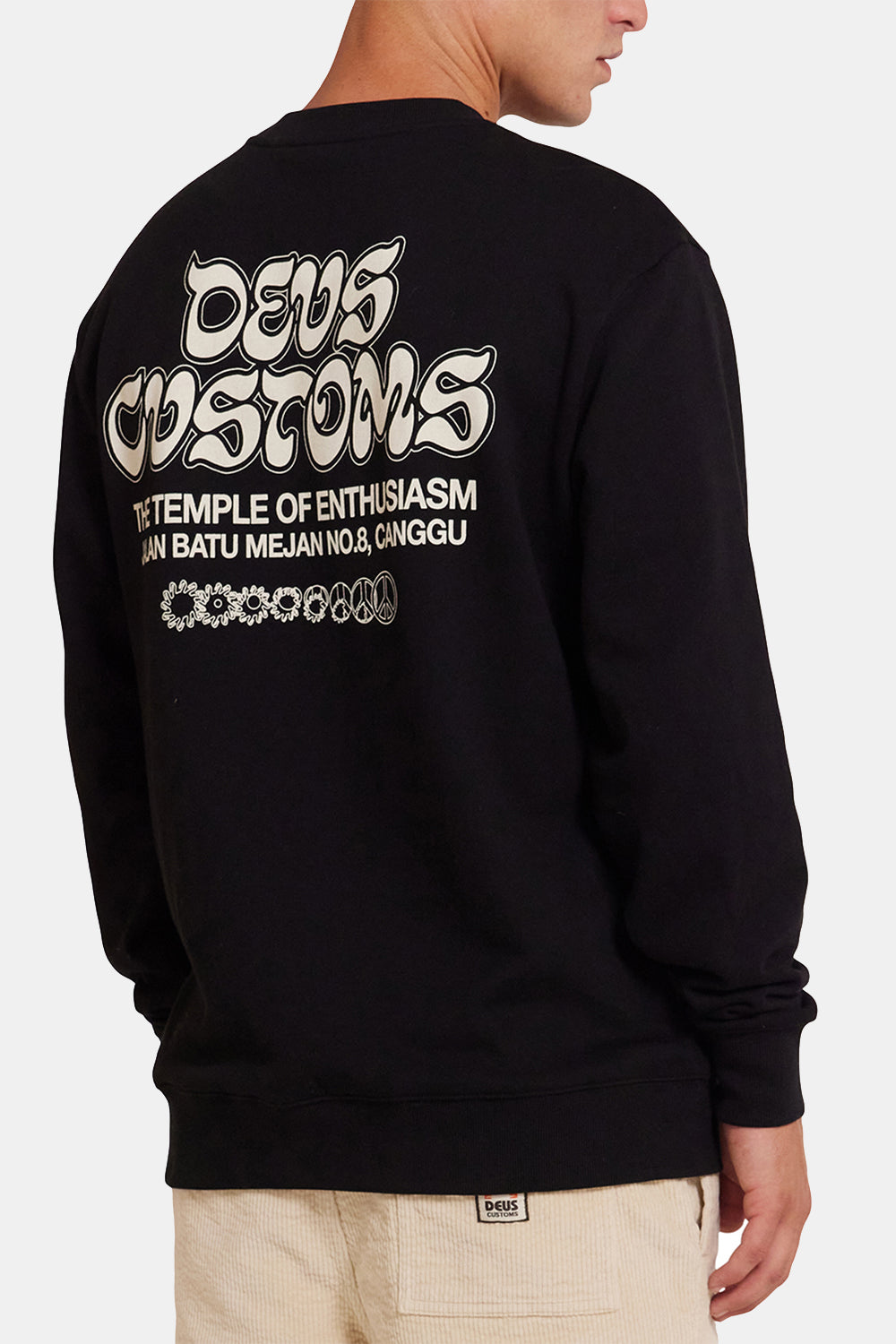 Deus Skylesvask besætningssweatshirt (Anthracite)