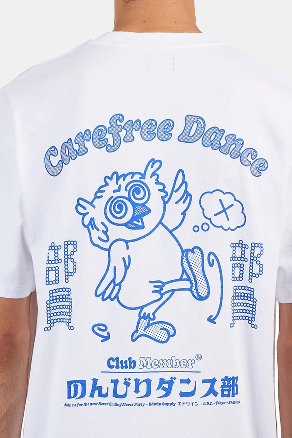Edwin Carefree Dance Club T-shirt (vasket hvid)
