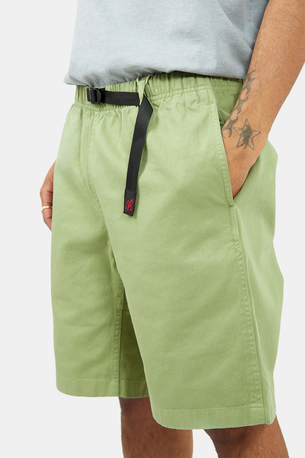 Gramicci G-Shorts med dobbelt ringspundet økologisk bomuldstwill (Smokey Mint)