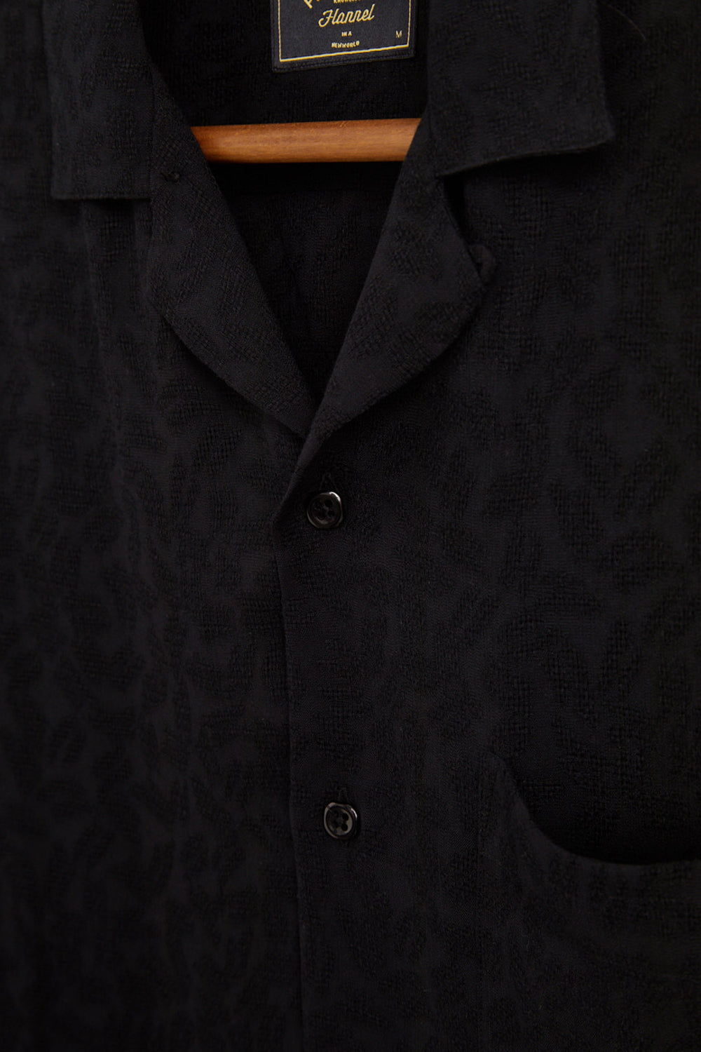 Portuguese Flannel Modal Cobra-skjorte (sort)