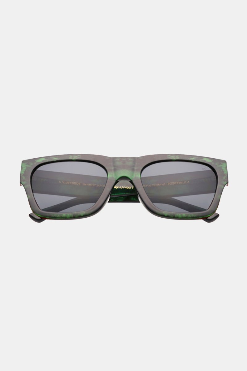 A Kjaerbede Agnes Big Frame Sunglasses (Green Marble Transparent) | Sunglasses