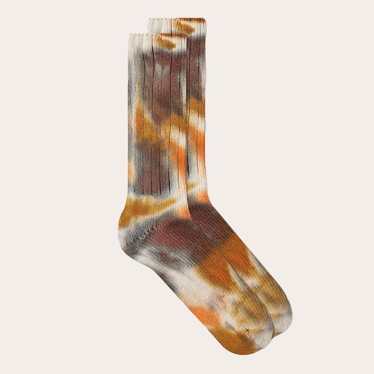 Anonymous Ism Scatter Dye Crew Sock - Brown/Orange/Beige | Socks