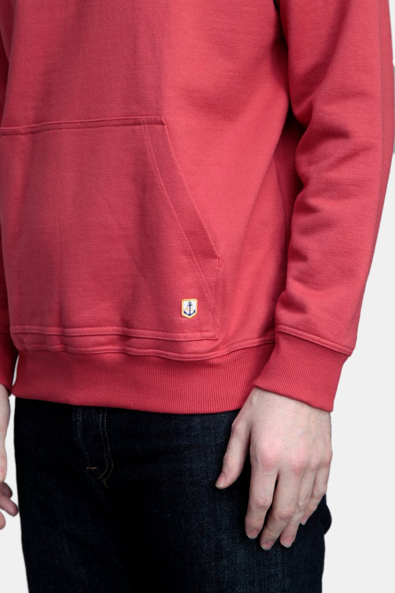 Armor Lux Organic Cotton Sweatshirt Stand-Up Collar (Cranberry Red) | Sweaters
