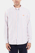 Armour Lux Oxford Stripe Henley skjorte (Pink White Blue) | Skjorter