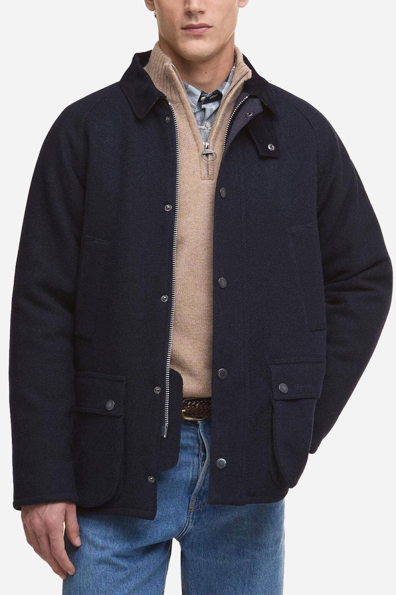 Barbour Bedale Wool Jacket (Navy) | Jackets