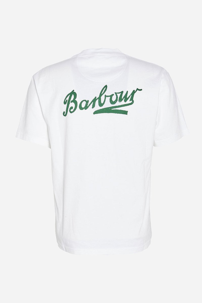 Barbour Bowery OS Graphic T-Shirt (White) | T-Shirts