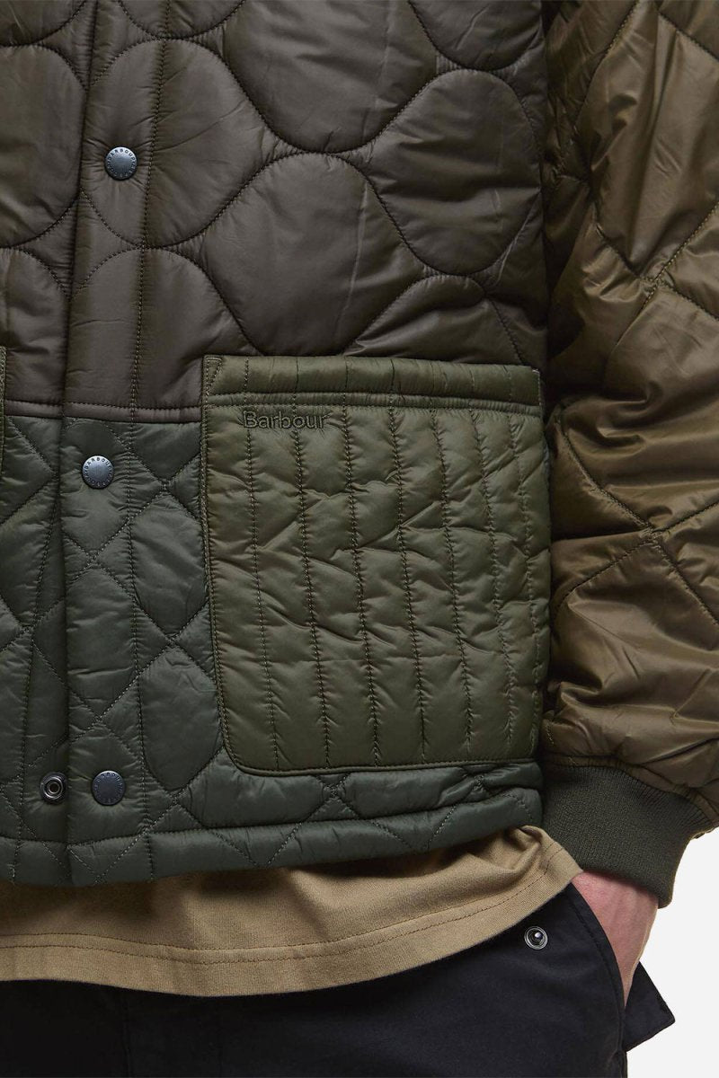 Barbour Cording Quilted Jacket (Army Green) | Jackets